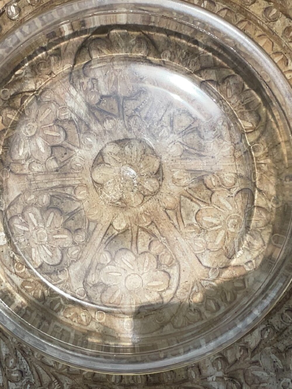 Glass Pyrex circle pan 9.5 in